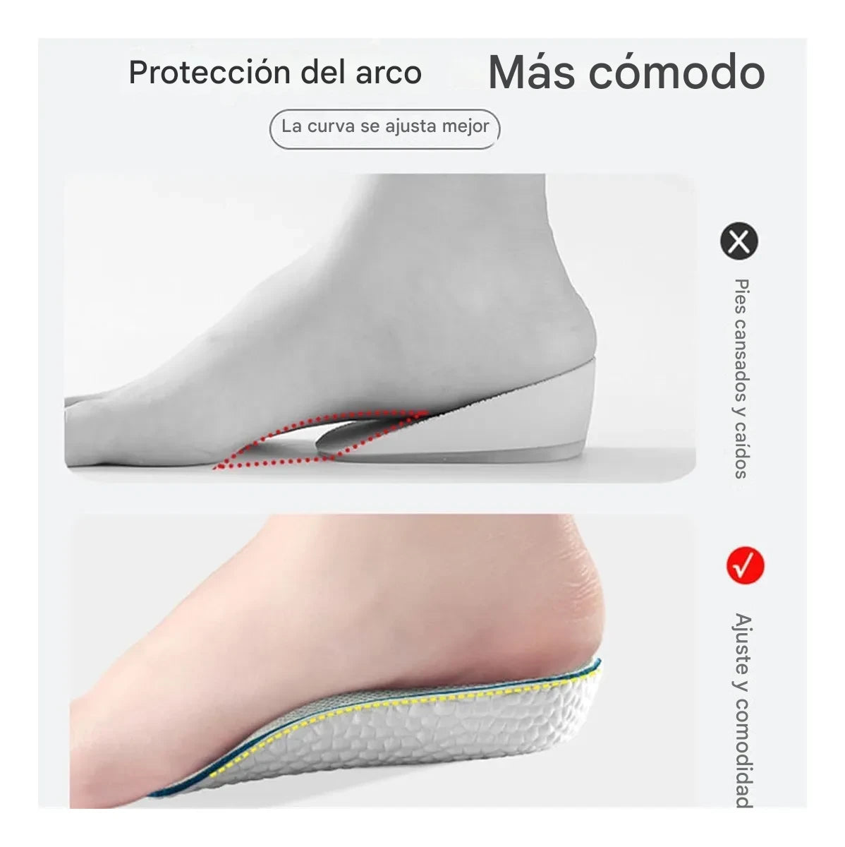 Elevate™ – plantilla aumenta altura ortopédica