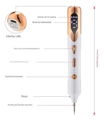ELIMINAR VERRUGAS SIN DOLOR - CAUTERIZADOR RECARGABLE