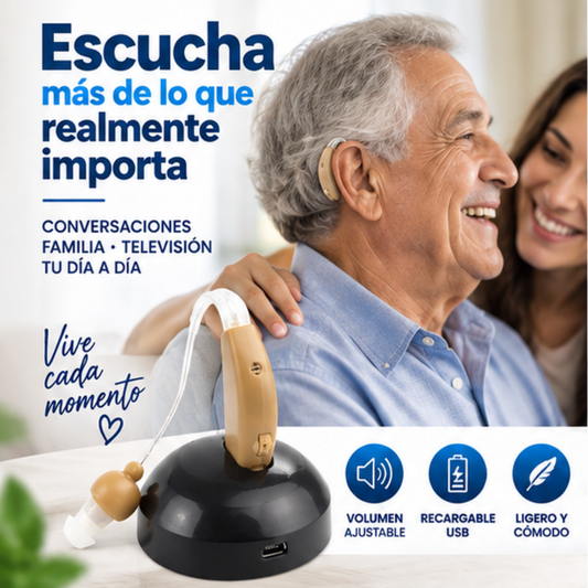 🎧 Amplificador Auditivo Recargable | 👂 Escucha Más y Disfruta Tus Conversaciones