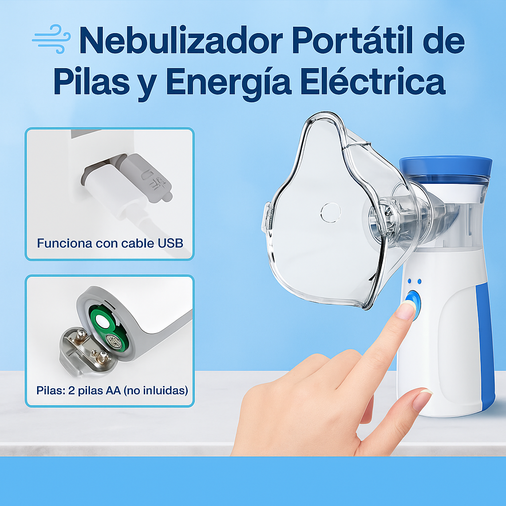 Nebulizador Portátil Niños Adultos