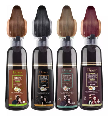 Shampoo Disaar Unisex 400ml – Cubre Canas en minutos, Sin Químicos.