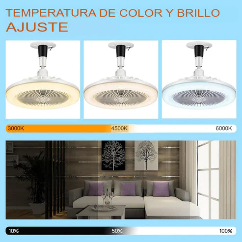 VENTILADOR DE TECHO CON LUZ🌪️💡