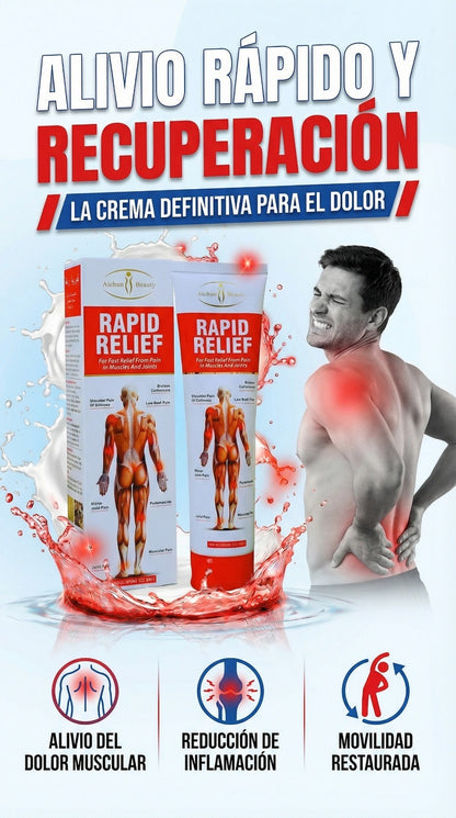¿Dolor al caminar, subir escaleras o dormir? Con RAPID RELIEF muévete sin limitaciones