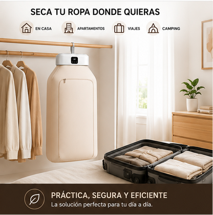 Secadora Portátil Colgante – Ropa seca y sin malos olores en minutos / #1 en ventas