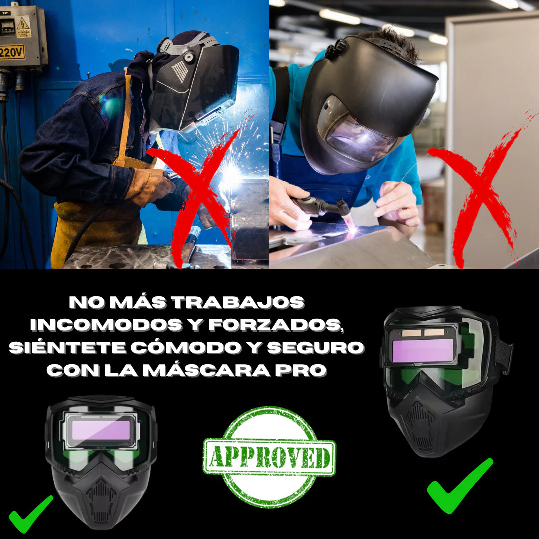 Mascara de soldadura inteligente con oscurecimiento automático/Protege tu vista mejora tu trabajo