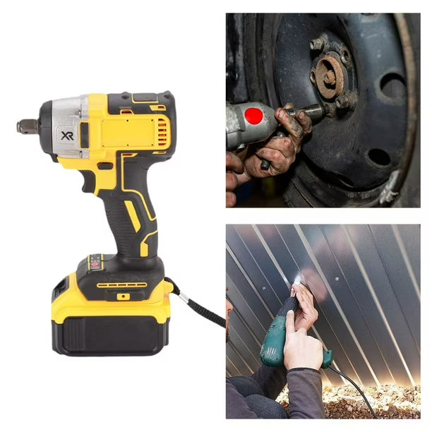 Llave Taladro de Impacto Inalámbrico TASBEL™ 98V + doble batería + Accesorios