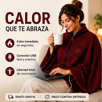 🔥 Manta Térmica Eléctrica USB | Calor Inmediato y Libertad de Movimiento