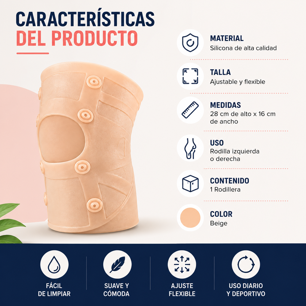 🦵 Rodillera de Silicona con Compresión | Soporte y Comodidad para Cada Paso