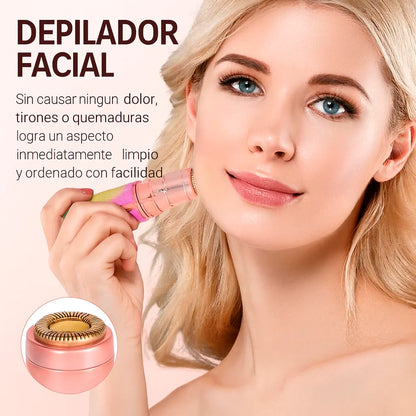 Depilador Facial 2 en 1 + Espejo con Luz LED Bigan™