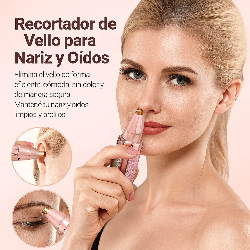 Depilador Facial 2 en 1 + Espejo con Luz LED Bigan™