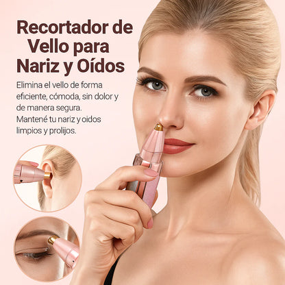 Depilador Facial 2 en 1 + Espejo con Luz LED Bigan™
