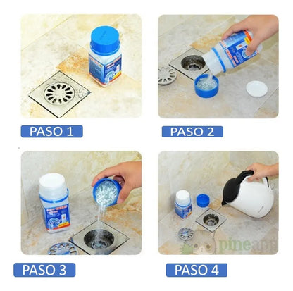 Destapa Cañerías Express 3x1 (110gr c/u) + Envío Gratis