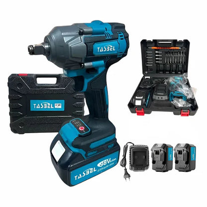 Llave Taladro de Impacto Inalámbrico TASBEL™ 98V + doble batería + Accesorios