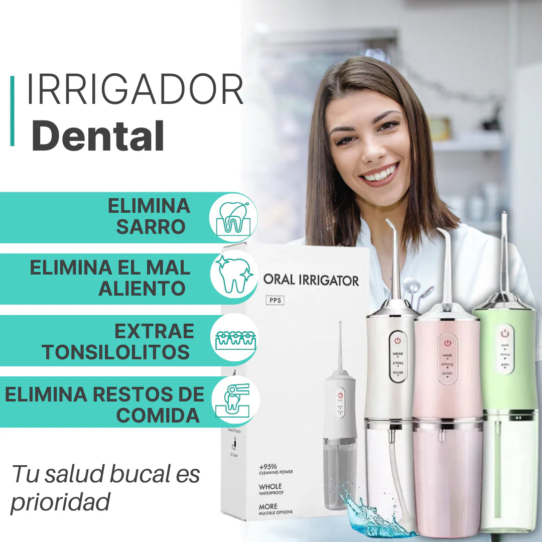 Limpieza profesional en casa - Irrigador Dental Portátil