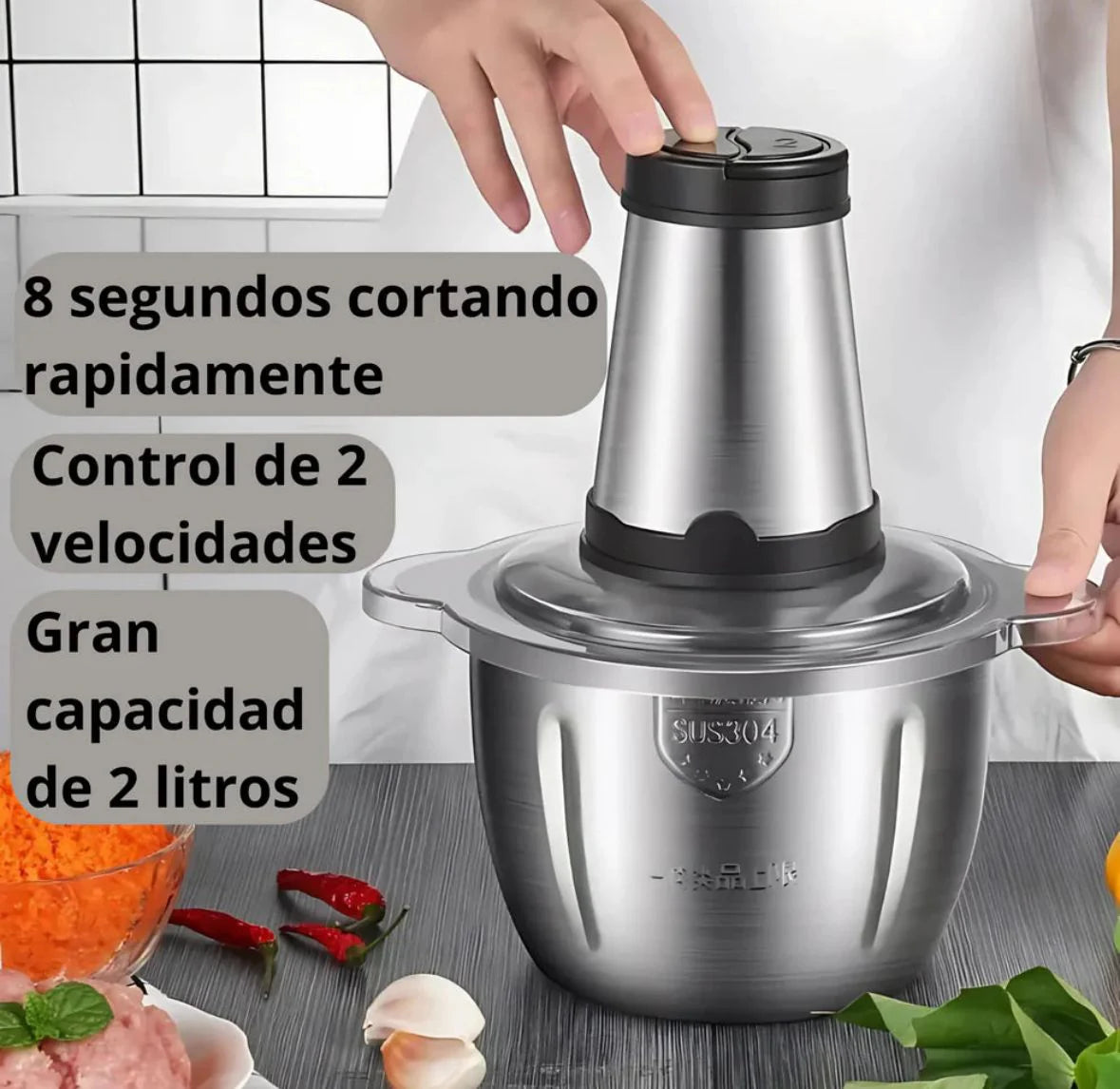 Picador de Alimentos Pro® 2lts