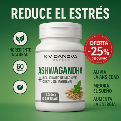 Ashwagandha + Magnesio 1000mg 💊