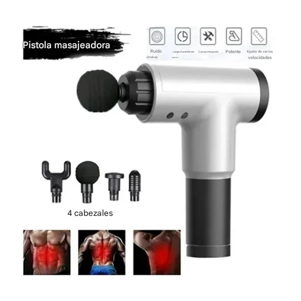 Masajeador con cabezales intercambiables + Envío Gratis