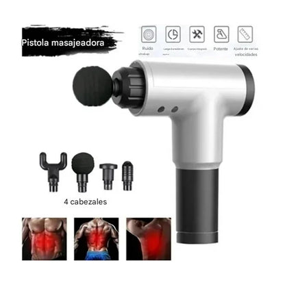 Masajeador con cabezales intercambiables + Envío Gratis