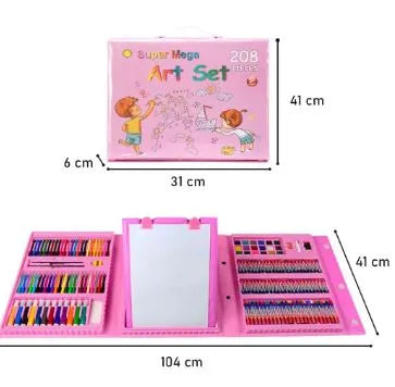 Mega Set de Arte de 208 piezas