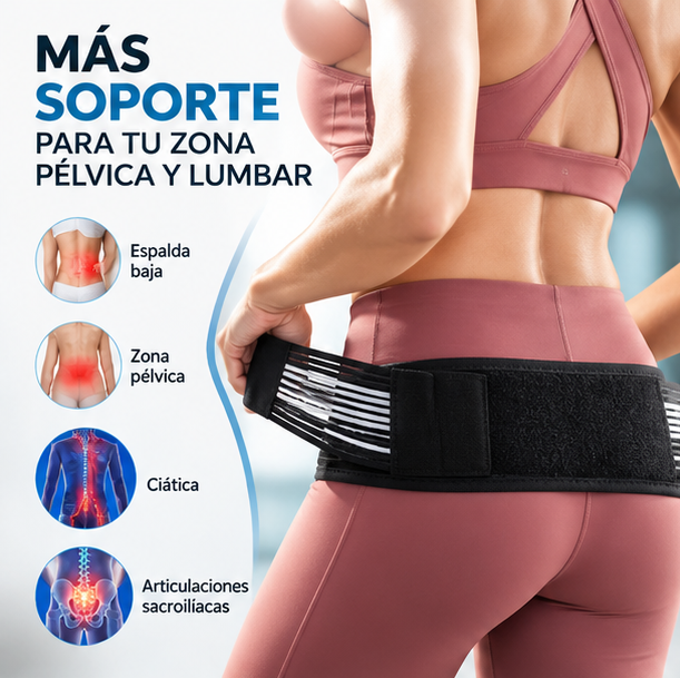 Cinturón Sacroilíaco Ajustable | Soporte Lumbar y Pélvico 🩹