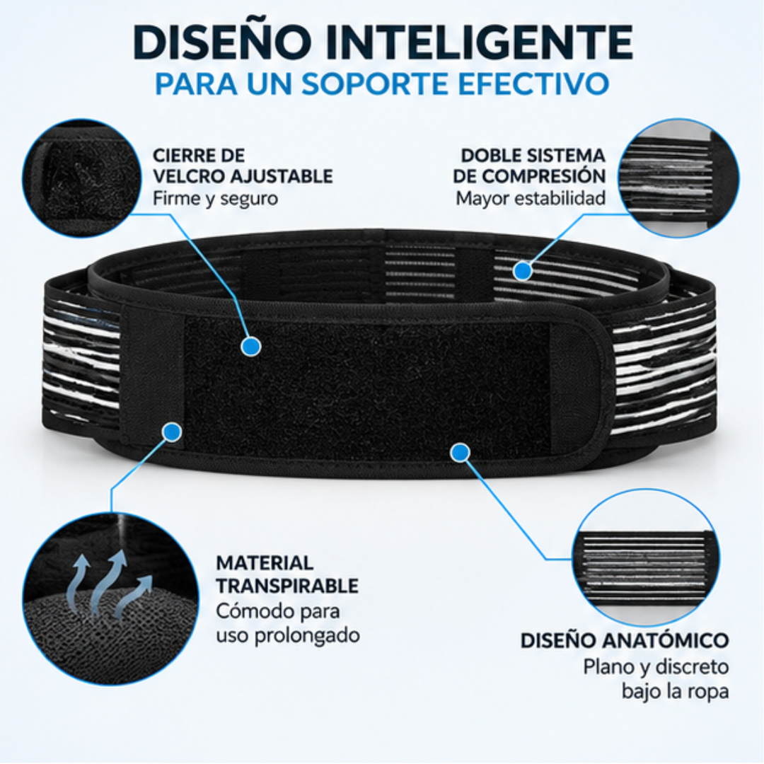 Cinturón Sacroilíaco Ajustable | Soporte Lumbar y Pélvico 🩹