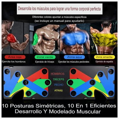 Tabla push up + 2 bandas